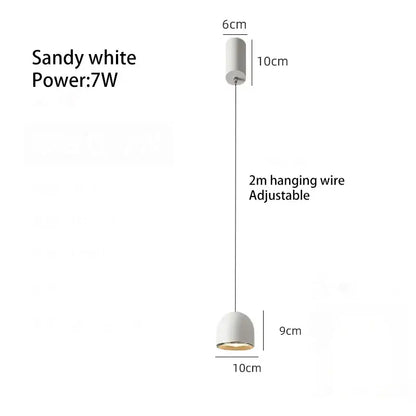 Modern cob pendant light dining room chandelier in 5 colors