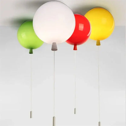 Modern colorful balloon acrylic ceiling light for kids bedroom