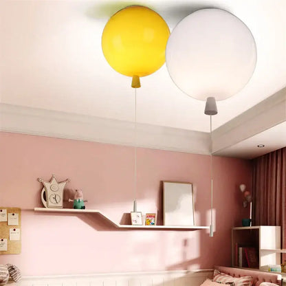 Modern colorful balloon acrylic ceiling light for kids bedroom