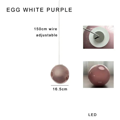 Modern colorful balls chandelier dining room glass pendant light