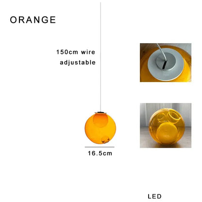 Modern colorful balls chandelier dining room glass pendant light