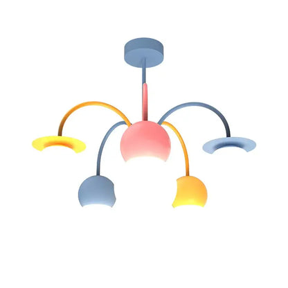 Modern colorful cartoon led chandelier light for kids bedroom