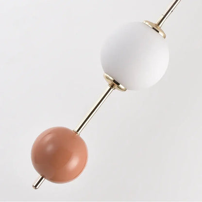 Modern colorful glass ball led pendant light for dining room
