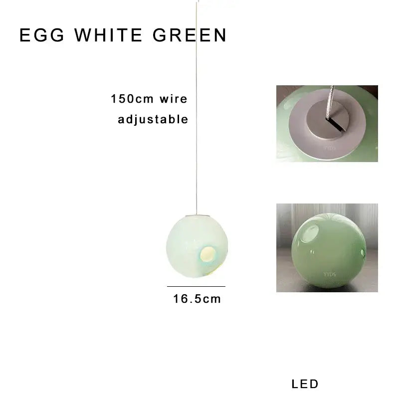 Modern colorful glass ball pendant light for dining room