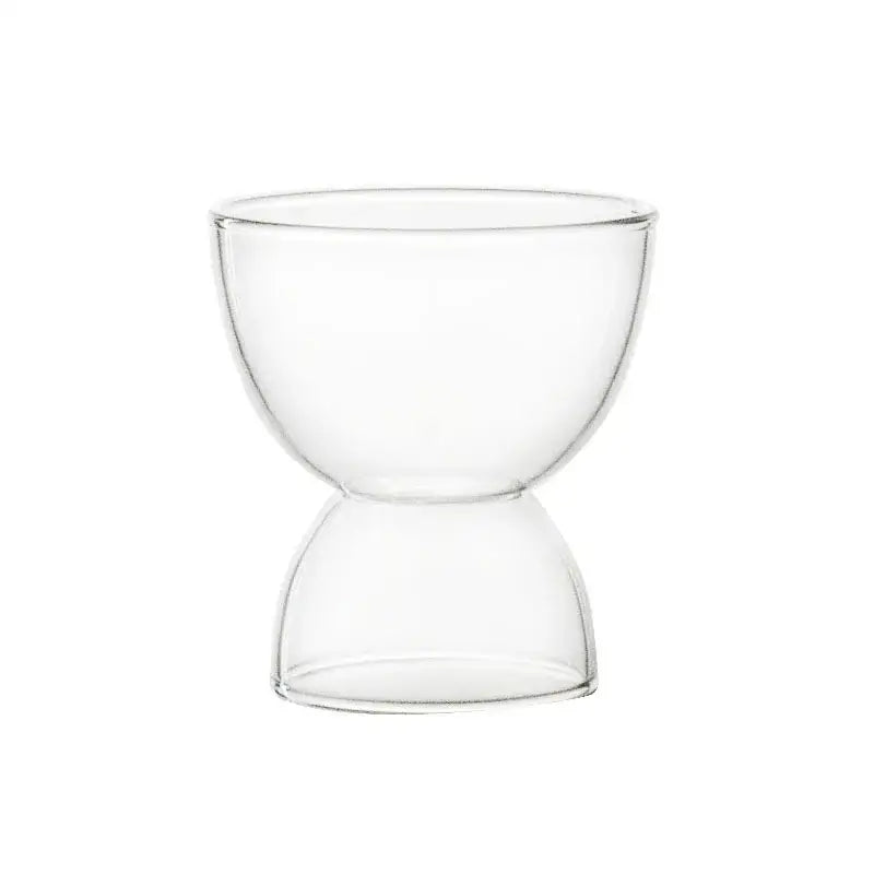 Modern colorful glass dessert ice cream cup set dining room glassware