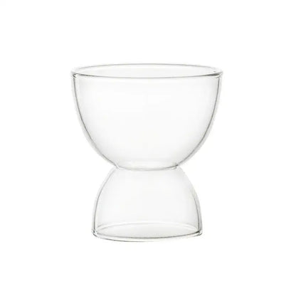 Modern colorful glass dessert ice cream cup set dining room glassware