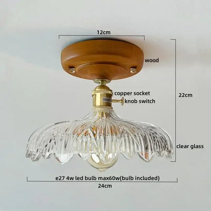 Modern colorful glass led ceiling lamp living room light fixture
