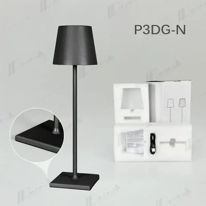 Modern colorful rechargeable table lamp for dining room