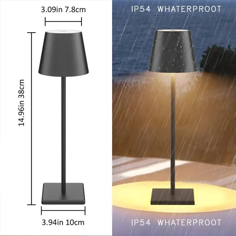 Modern colorful rechargeable table lamp for dining room