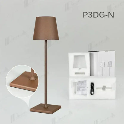 Modern colorful rechargeable table lamp for dining room