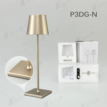 Modern colorful rechargeable table lamp for dining room