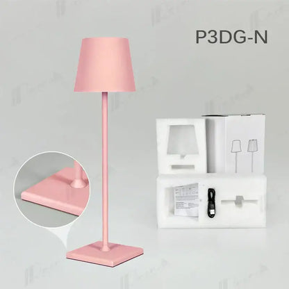Modern colorful rechargeable table lamp for dining room