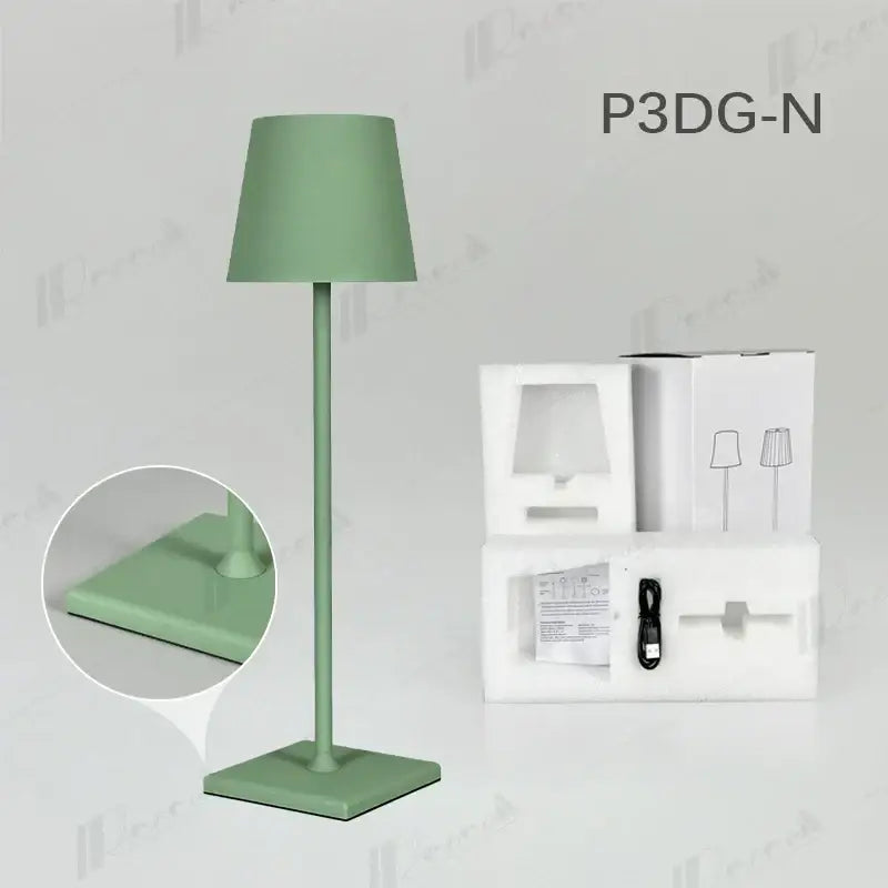 Modern colorful rechargeable table lamp for dining room