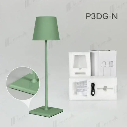 Modern colorful rechargeable table lamp for dining room