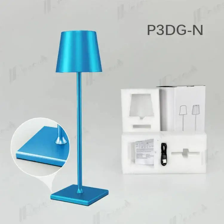 Modern colorful rechargeable table lamp for dining room