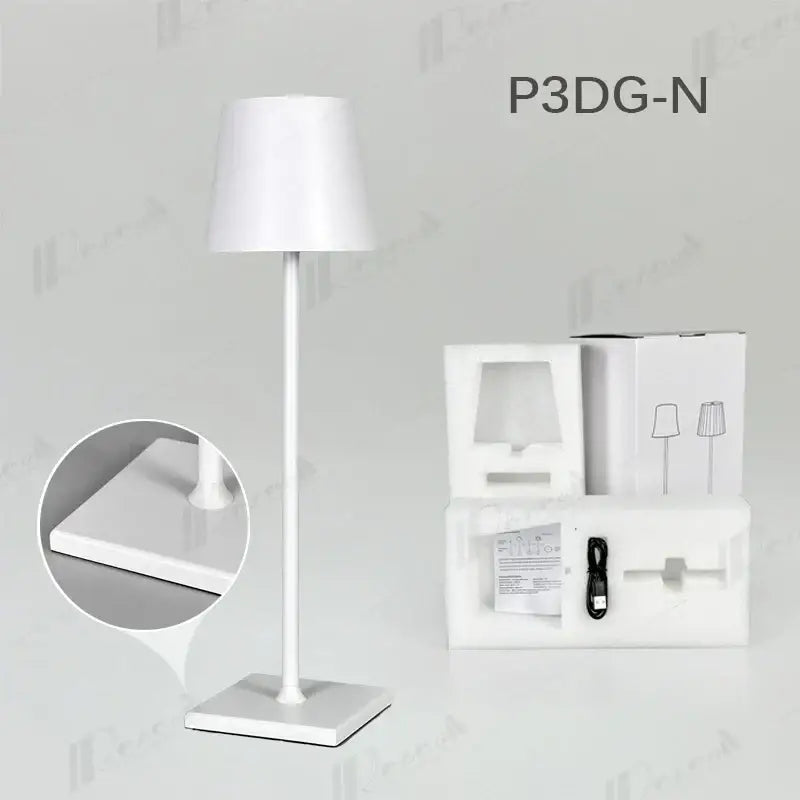 Modern colorful rechargeable table lamp for dining room