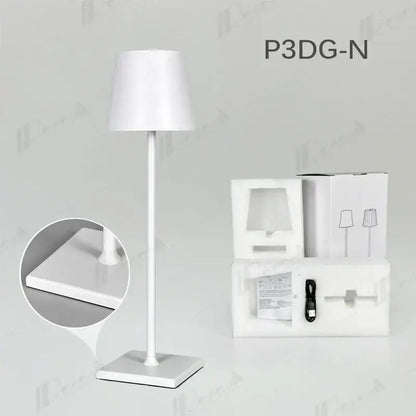 Modern colorful rechargeable table lamp for dining room