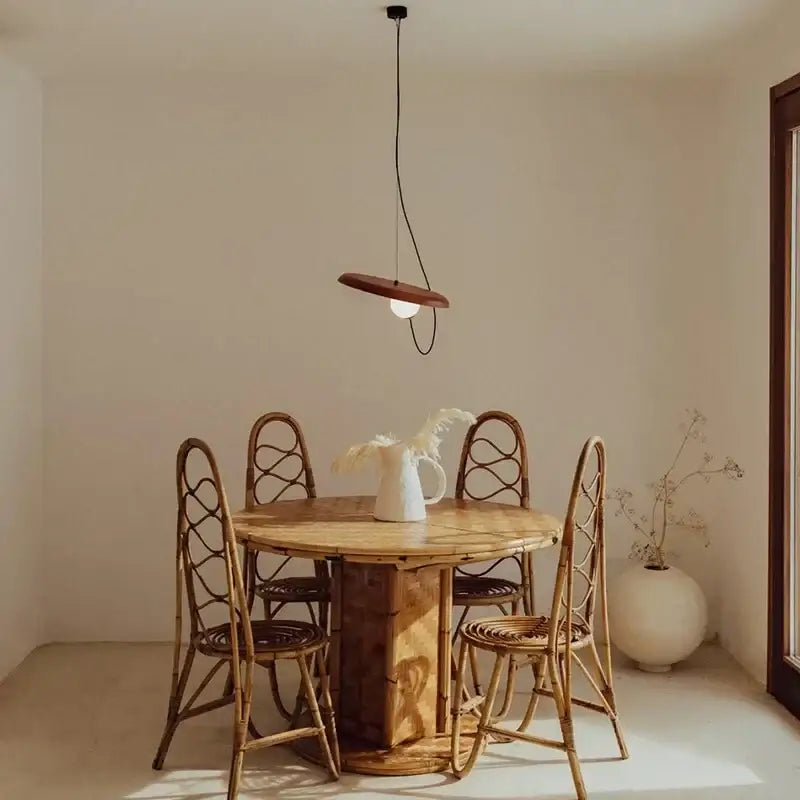 Modern copper and black grid led pendant light dining room