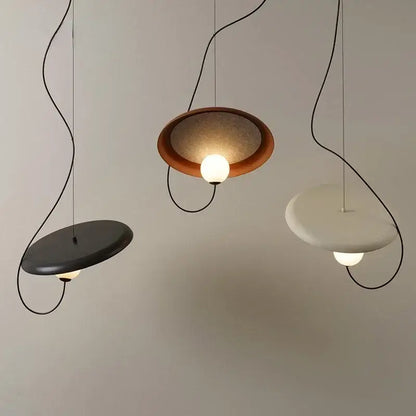 Modern copper and black grid led pendant light dining room