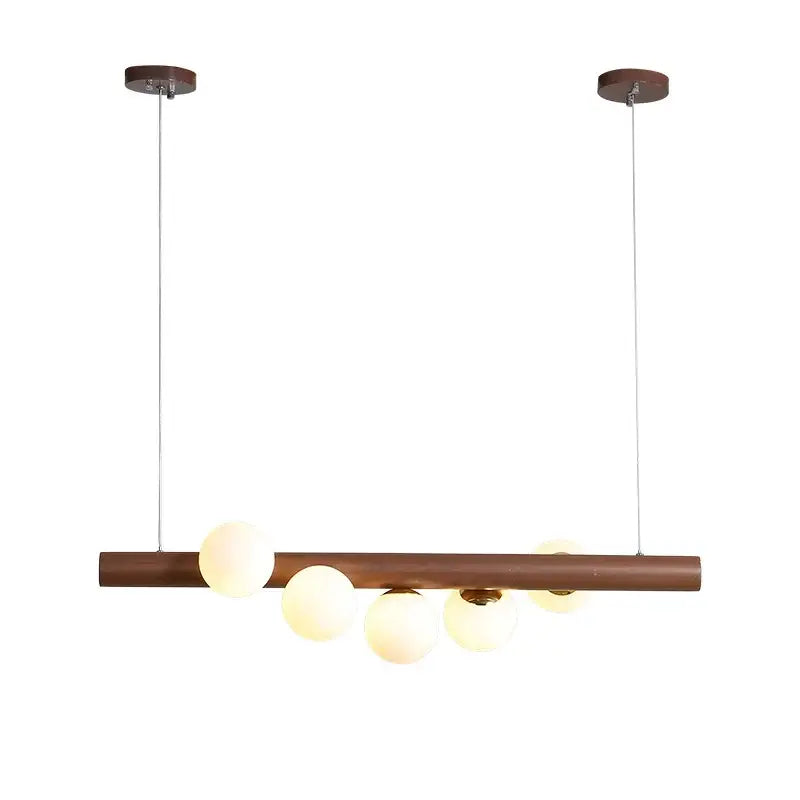 Modern copper and white glass pendant light living room burly wood