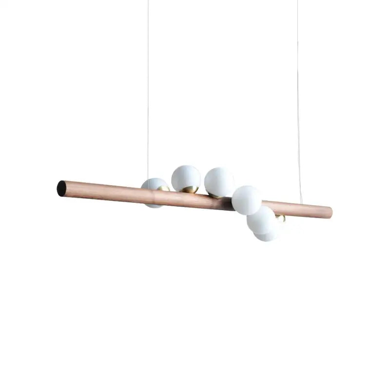 Modern copper and white glass pendant light living room burly wood