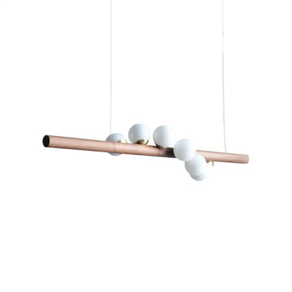 Modern copper and white glass pendant light living room burly wood