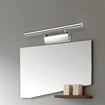 Modern copper bathroom mirror light with sleek led vanity strip