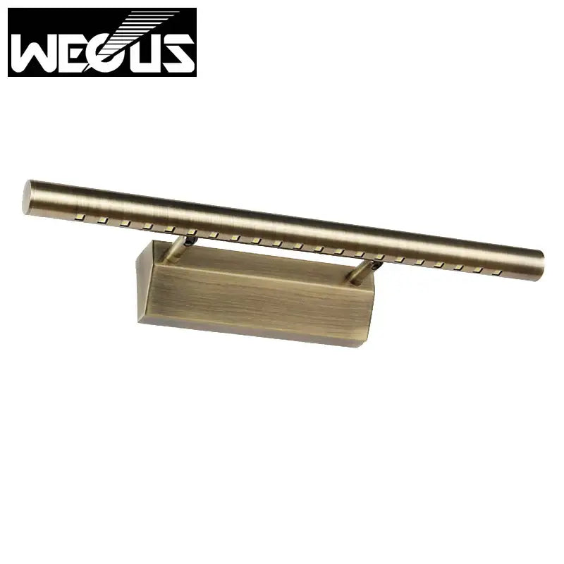 Modern copper bathroom mirror light with sleek led vanity strip