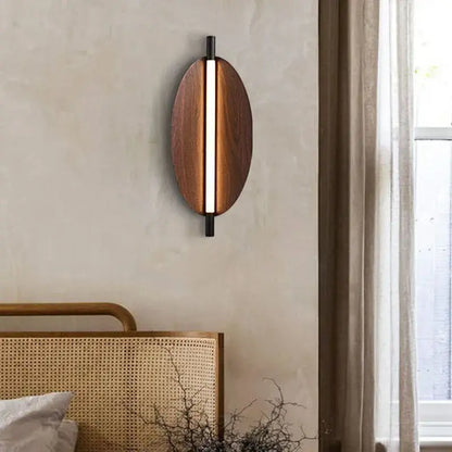 Modern copper brown metal leaf wall sconce bedroom lightstrip