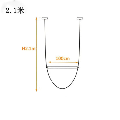 Modern copper leather belt chandelier for dining room