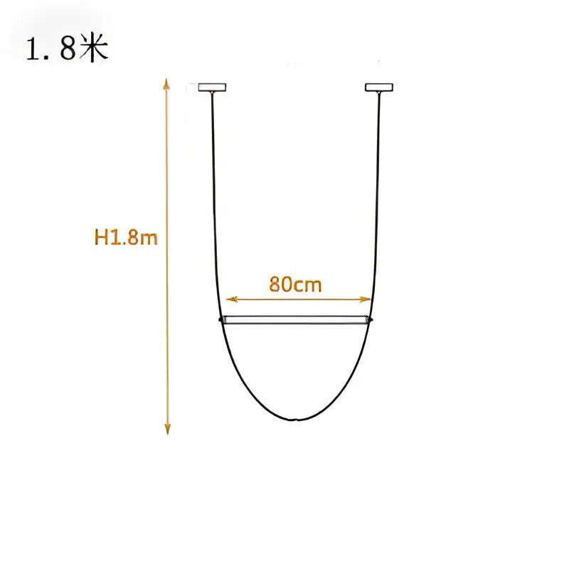Modern copper leather belt chandelier for dining room