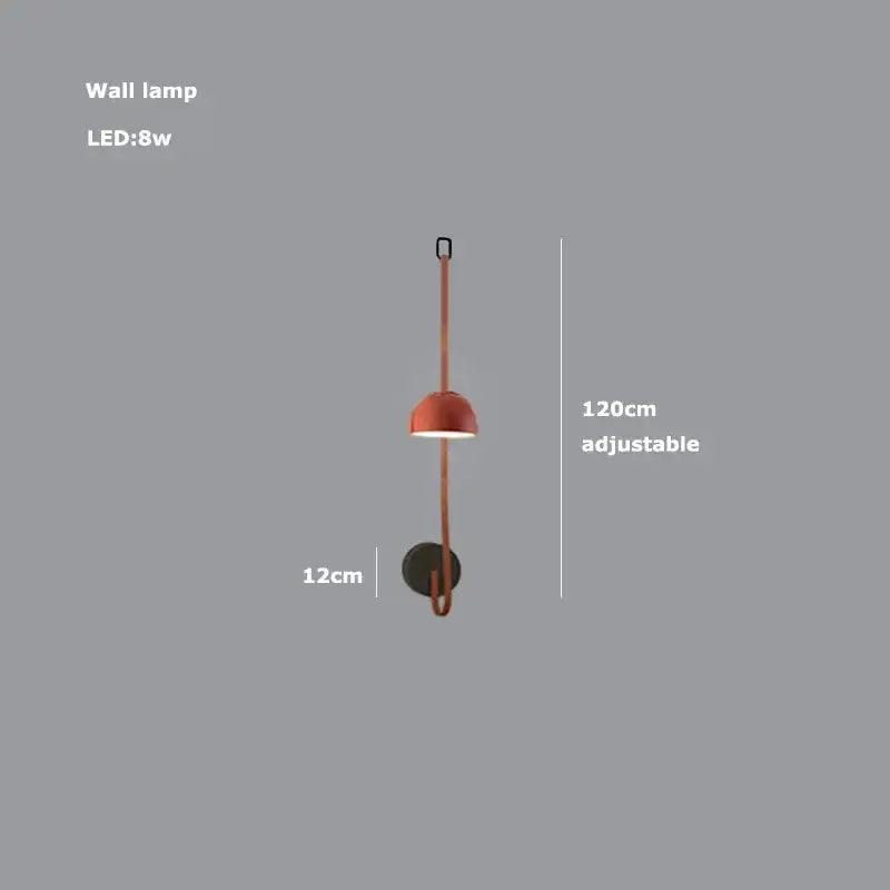 Modern copper led belt chandelier pendant light living room dimmable