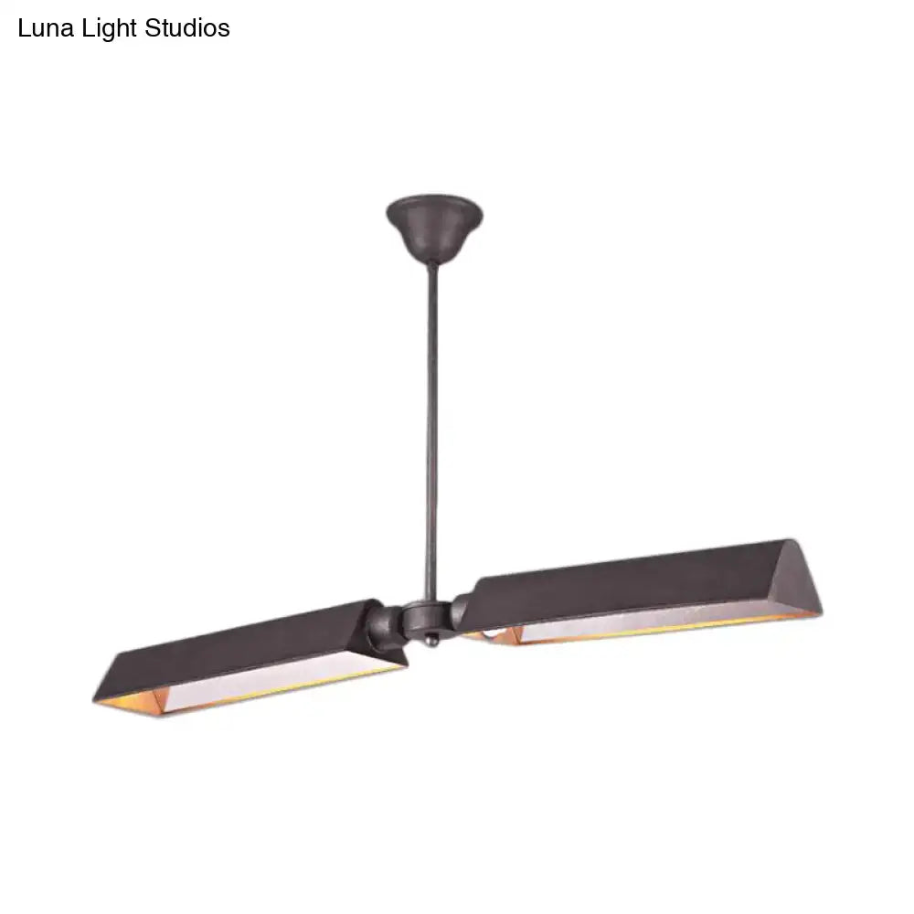 Modern copper metal triangle island pendant light kitchen