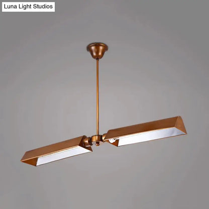 Modern copper metal triangle island pendant light kitchen