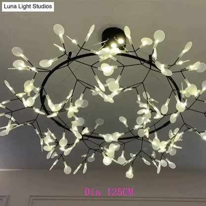 Modern copper tree branch pendant light dining room led lamp