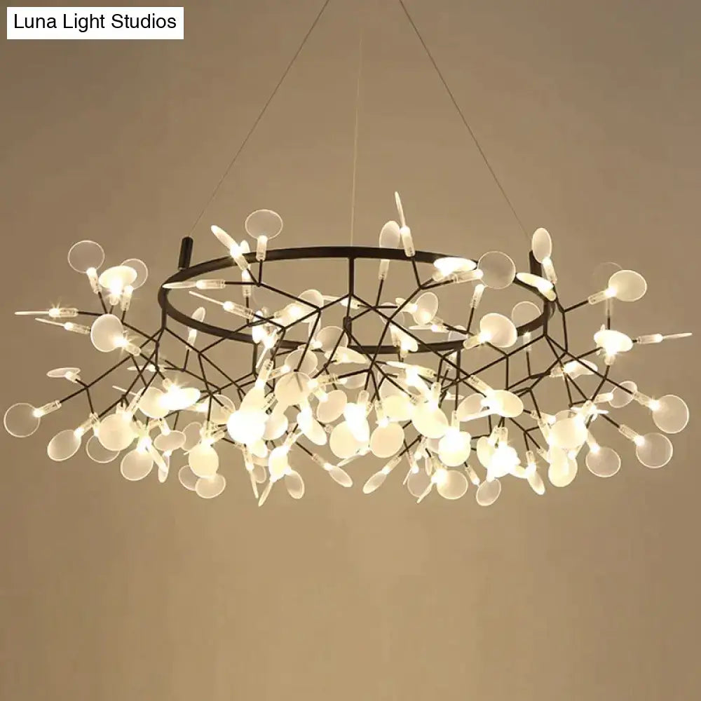 Modern copper tree branch pendant light dining room led lamp
