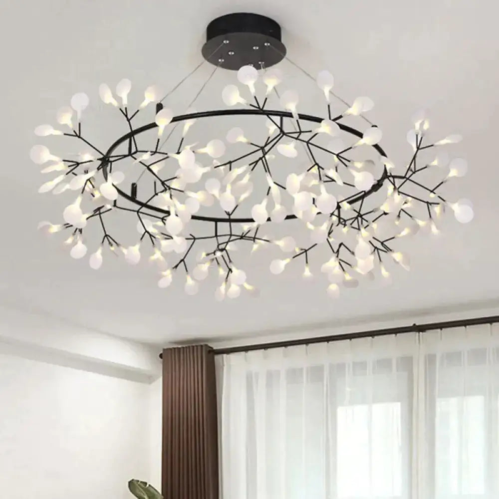 Modern copper tree branch pendant light dining room led lamp