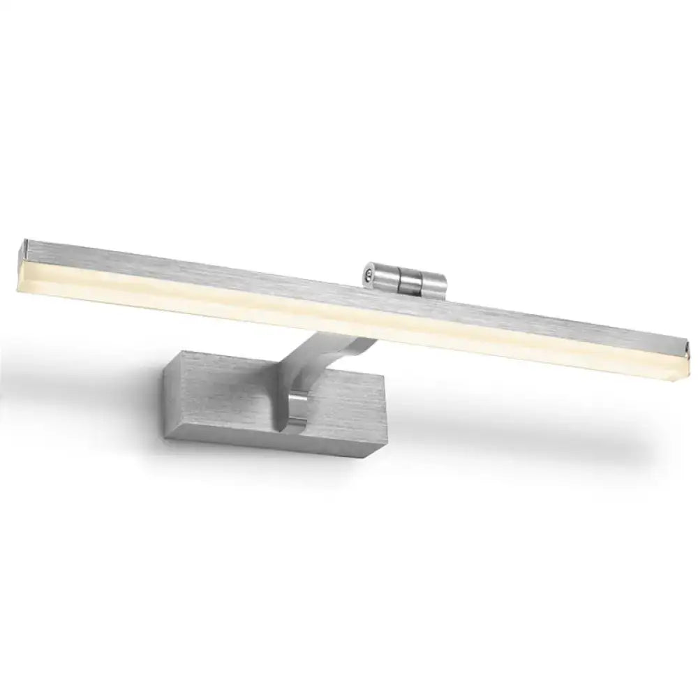 Modern copper wood grain led wall light bathroom vanity fixture