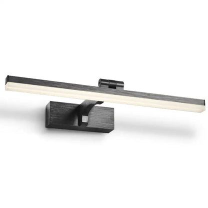 Modern copper wood grain led wall light bathroom vanity fixture