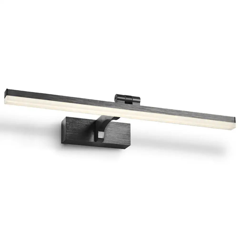 Modern copper wood grain led wall light bathroom vanity fixture