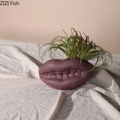 Modern coral ceramic vase ceramic living room face design