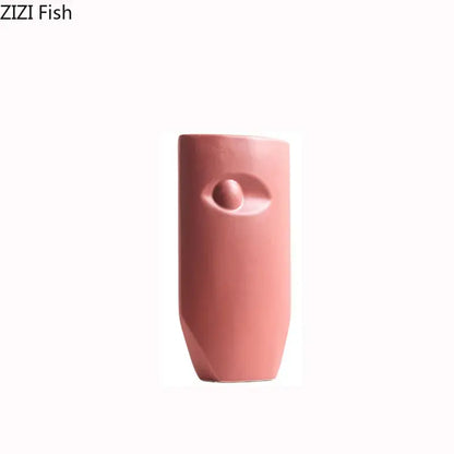 Modern coral ceramic vase ceramic living room face design