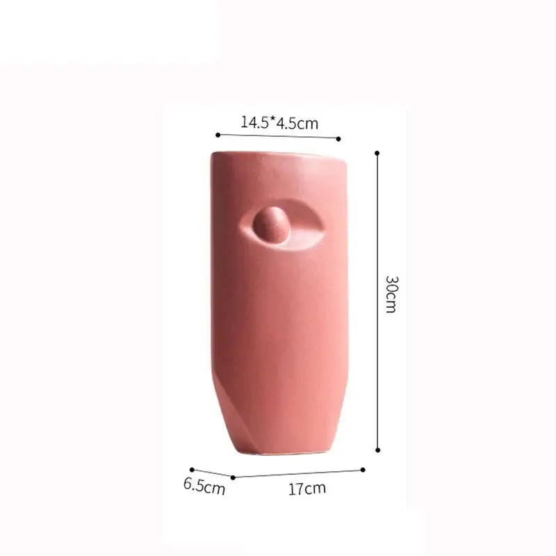 Modern coral ceramic vase ceramic living room face design