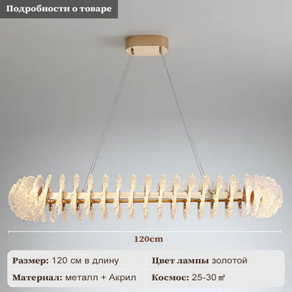 Modern coral flower crystal chandelier for dining room