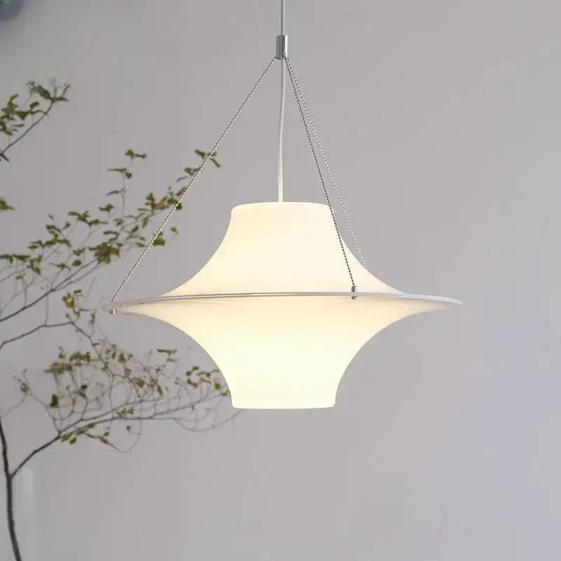Modern cream acrylic ufo pendant light for dining room