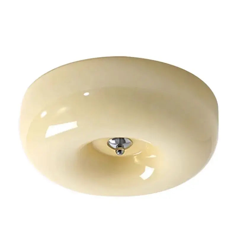 Modern cream bauhaus style ceramic ceiling lamp bedroom