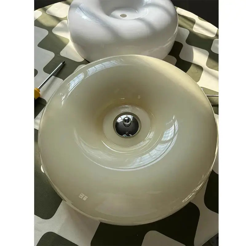 Modern cream bauhaus style ceramic ceiling lamp bedroom