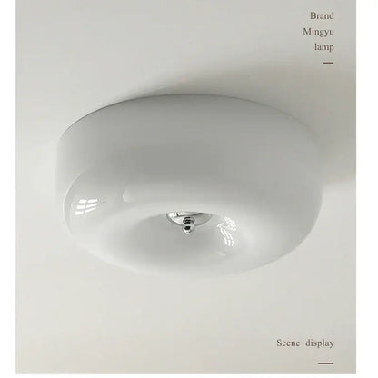 Modern cream bauhaus style ceramic ceiling lamp bedroom