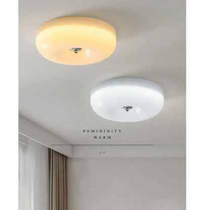 Modern cream bauhaus style ceramic ceiling lamp bedroom