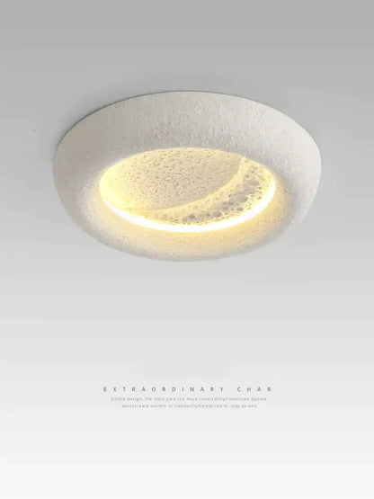 Modern cream breeze moon ceiling lamp bedroom warm light